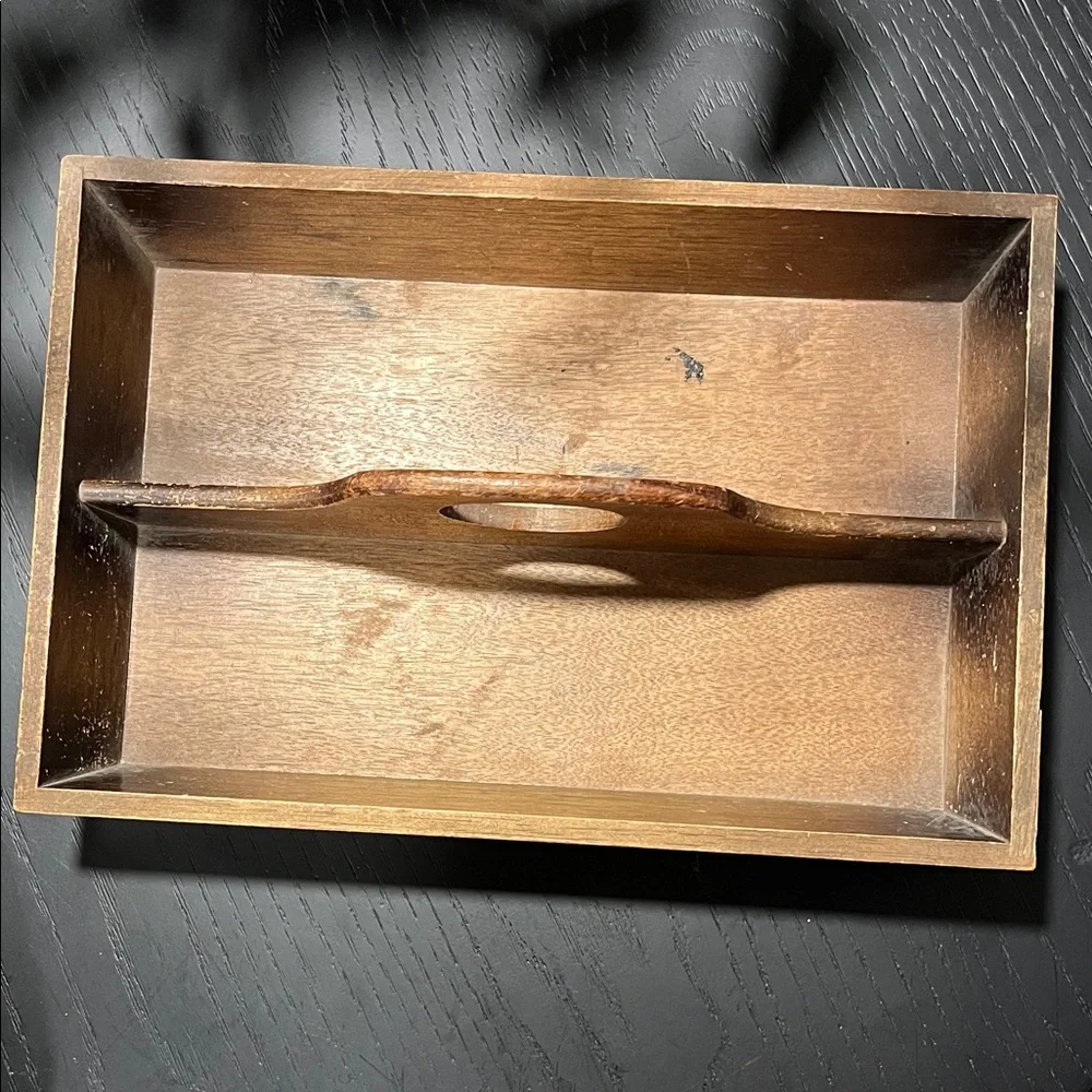 Elegant Wooden Bath Caddy